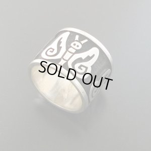 画像1: ホピ族：バタフライデザインリング：【Fernando Puhuhefvaya】19.5号