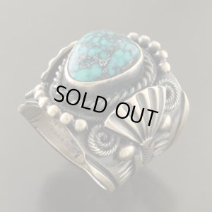 画像2: ナバホ族：ターコイズリング【Delbert Gordon】21号