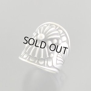 画像1: ナバホ族：ハンドスタンプリング【Derrick Gordon】18.5号