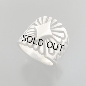 画像1: ナバホ族：ハンドスタンプリング【Thomas Jim】19号