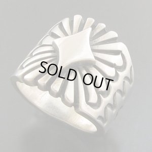 画像2: ナバホ族：ハンドスタンプリング【Thomas Jim】19号