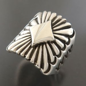 画像2: ナバホ族：ハンドスタンプリング【Thomas Jim】22号