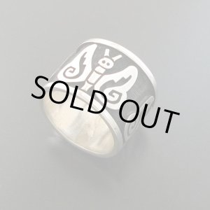 画像: ホピ族：バタフライデザインリング：【Fernando Puhuhefvaya】19.5号