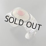 画像: ナバホ族：コーラル（血赤珊瑚）バングル【Marco Begaye】