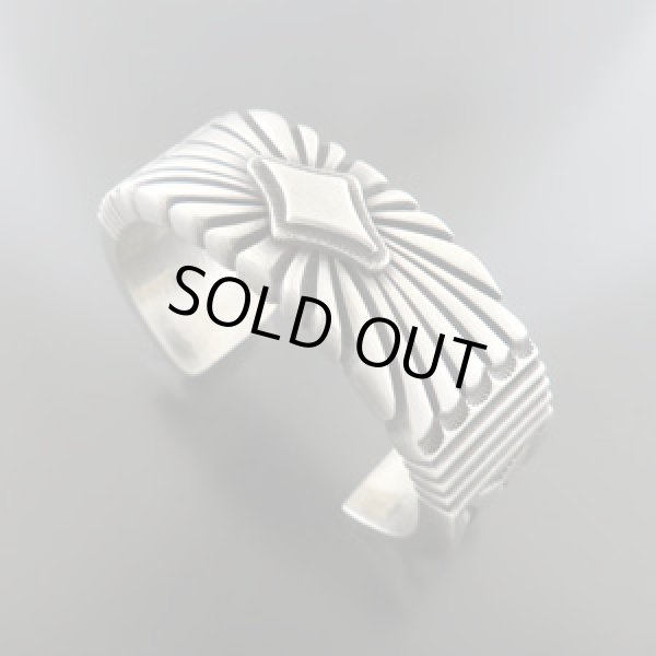 画像1: ナバホ族：極厚サンバーストバングル