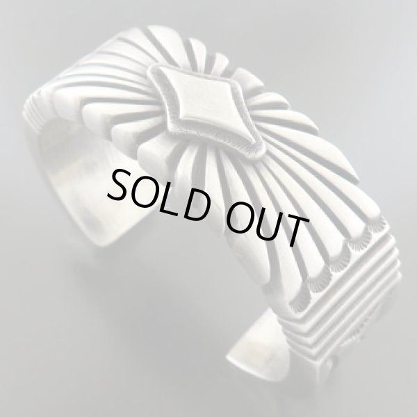 画像2: ナバホ族：極厚サンバーストバングル