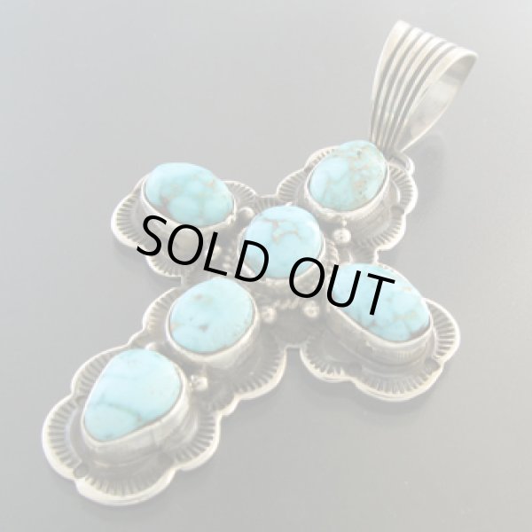 画像2: ナバホ族：ターコイズマウンテンペンダント【Orvill White】