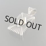 画像: ナバホ族：No1フラットワイヤー14KWダイヤモンドサンバーストペンダント