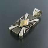 画像: ナバホ族：14KWダイヤモンド：サンバーストペンダント【Pat Bedonie】