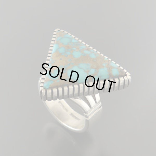 画像1: ナバホ族：インディアンマウンテンリング【Craig Agoodie】Size：23号