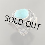 画像: ナバホ族：ターコイズマウンテンリング【Delbert Gordon】23号