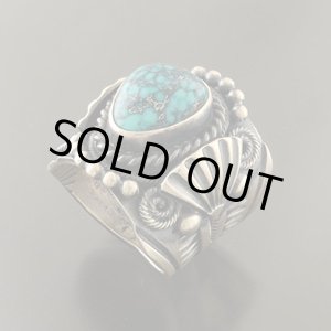 画像: ナバホ族：ターコイズリング【Delbert Gordon】21号