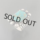 画像: ナバホ族：ロイストンターコイズリング：Size21号【Edison Sandy Smith】