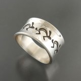 画像: ナバホ族：ウサギ3匹リング：【Norbert Peshlakai】19号