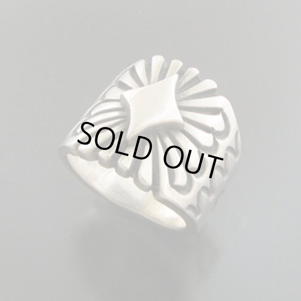 画像1: ナバホ族：ハンドスタンプリング【Thomas Jim】19号