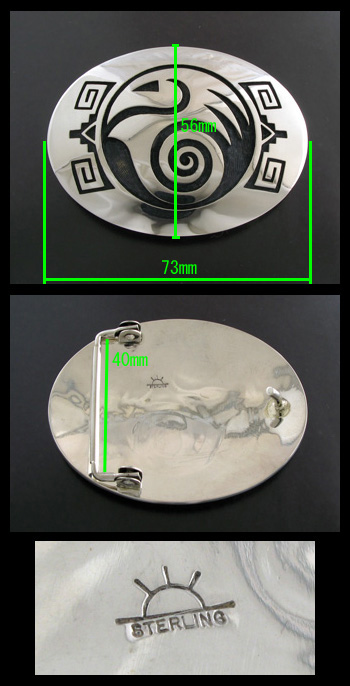 画像: ホピ族：ウォーターバードバックル