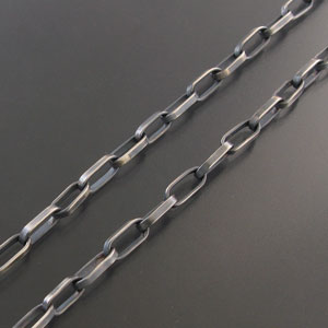 画像1: HOPI族：Buzzard　Chain ハンドメイドホピシルバーチェーン約60cm【LorenKootswatewa】約8.5mmｘ1mm