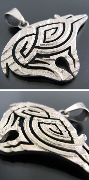 画像: ホピ族：熊デザインペンダント【Ruben Saufkie】