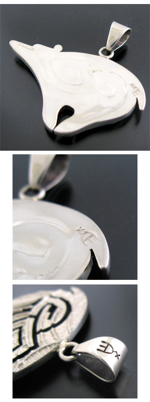 画像: ホピ族：熊デザインペンダント【Ruben Saufkie】