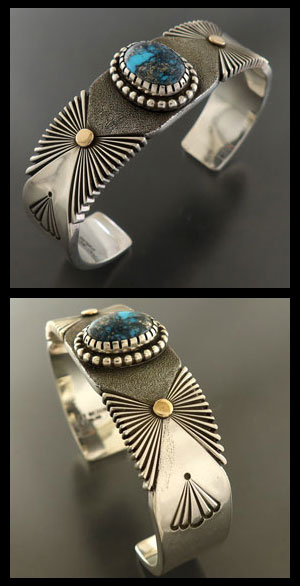 画像: ナバホ族：イサカピークターコイズバングル【Pat　Bedonie】