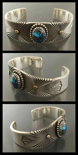 画像: ナバホ族：イサカピークターコイズバングル【Pat　Bedonie】