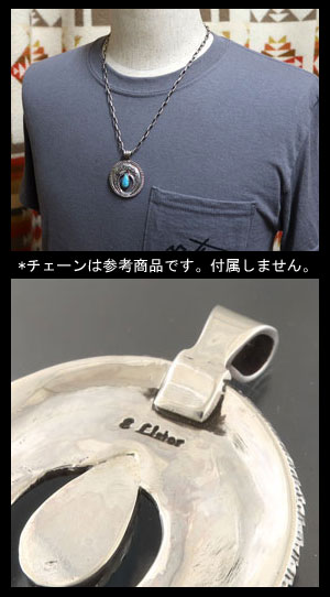 画像: ナバホ族：コインナジャ,LoneMtnペンダント【Ernie Lister】