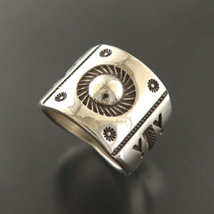 画像1: ナバホ族：エンボス＆スタンプリング【Clendon Pete】22号