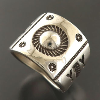 画像2: ナバホ族：エンボス＆スタンプリング【Clendon Pete】22号