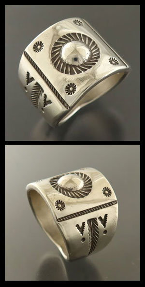 画像: ナバホ族：エンボス＆スタンプリング【Clendon Pete】22号