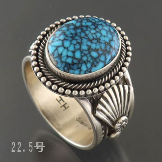 INDIAN JEWELRY - 【K刻印☆美品】ナバホ ターコイズリング