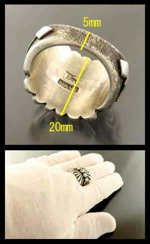 画像: ナバホ族：ハンドスタンプリング【Thomas Jim】19号