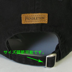 画像: Pendleton:ペンドルトン刺繍キャップ【Embroidered Cap】BLK